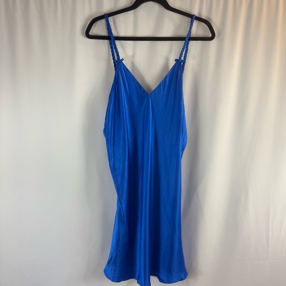 Frederick's of Hollywood Other - Fredricks of Hollywood Royal Blue 100% Silk slip 
 Dress Size:L